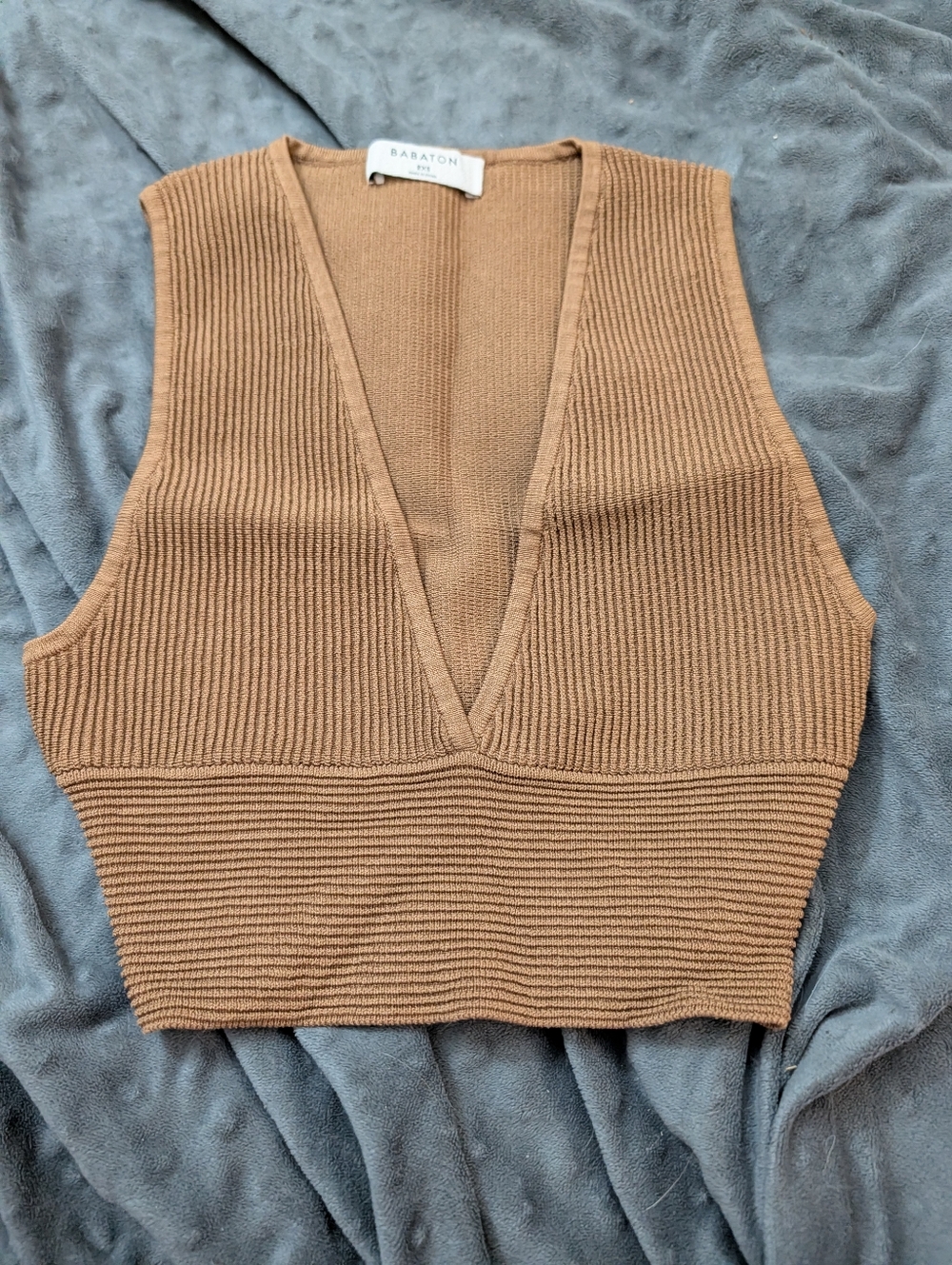 Babaton Sculpt Knit Plunge Top Size Xxs Perfect Condition Never Worn